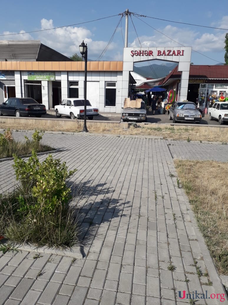 İsmayıllı şəhər bazarı zibillik  içində - FOTOLAR